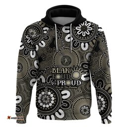 naidoc week 2024 fire burning hoodie aboriginal dots black art