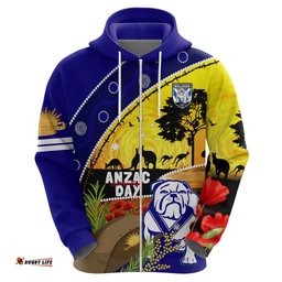 bulldogs anzac day hoodie rosemary starring night style