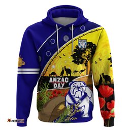 bulldogs anzac day hoodie rosemary starring night style