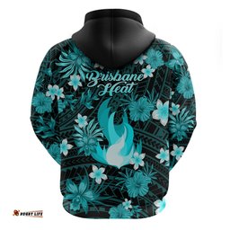 australian heat cricket hoodie baeuty pacific hibiscus and polynesian pattern