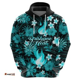 australian heat cricket hoodie baeuty pacific hibiscus and polynesian pattern