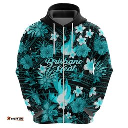 australian heat cricket hoodie baeuty pacific hibiscus and polynesian pattern