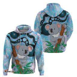 australia opal koala hoodie aussie aboriginal art