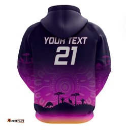 custom nrl broncos hoodie the starry night indigenous aboriginal