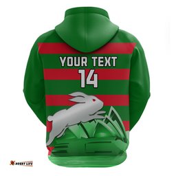 custom australia day rabbitohs hoodie nrl 2024 sydney opera house with map