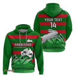 custom australia day rabbitohs hoodie nrl 2024 sydney opera house with map