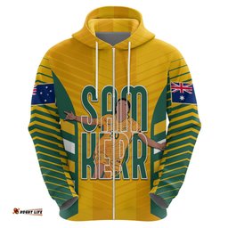 custom australia matildas hoodie sam kerr legend