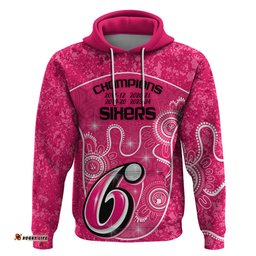 custom sydney sixers cricket hoodie the fourth time champions aboriginal