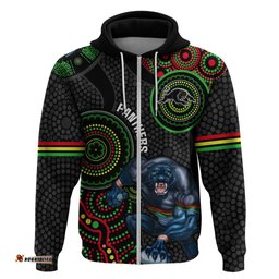 custom nrl panthers hoodie indigenous penrith dynamic black version