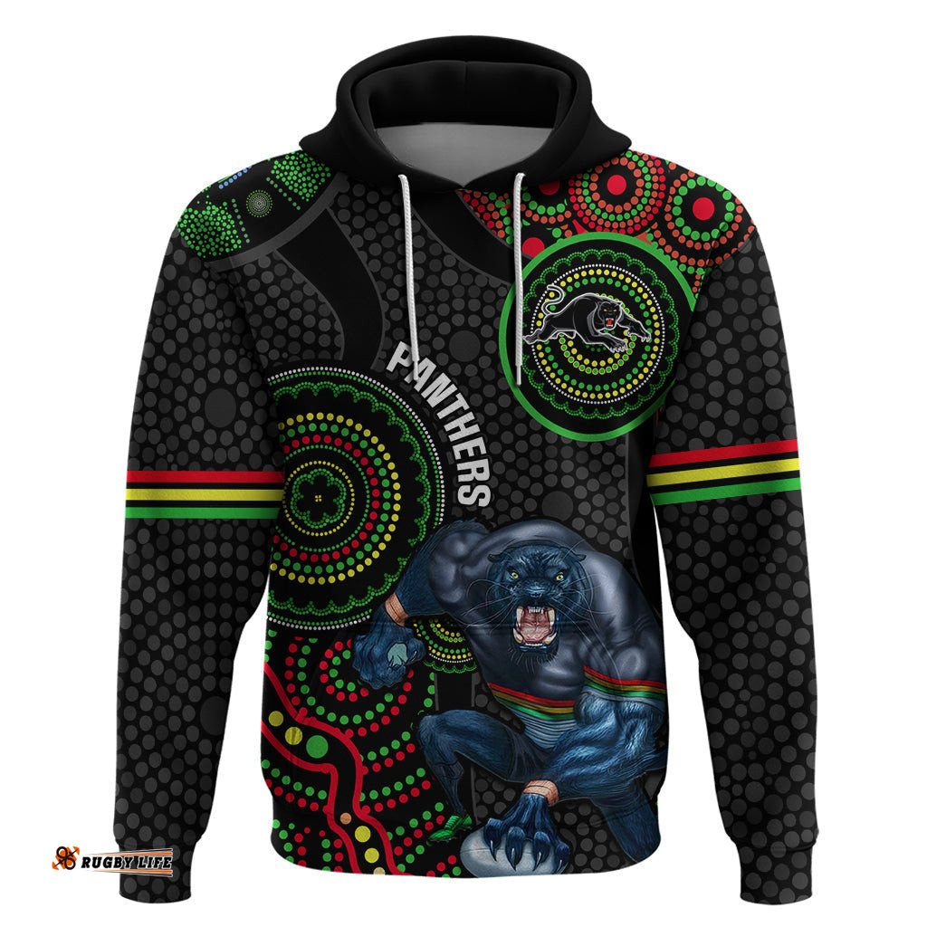 custom nrl panthers hoodie indigenous penrith dynamic black version