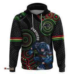custom nrl panthers hoodie indigenous penrith dynamic black version
