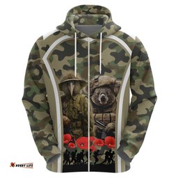 new zealand and australia anzac day hoodie koala and kiwi bird soldier gallipoli camouflage style