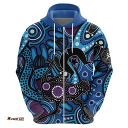 emu naidoc 2024 hoodie aboriginal art style