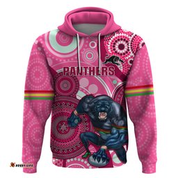 custom nrl panthers hoodie indigenous penrith dynamic pink version