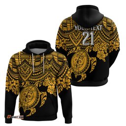 custom australia matildas hoodie hibiscus and turtle with polynesian pattern