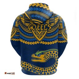 eels rugby hoodie polynesian and aboriginal vibe