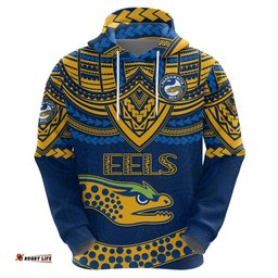 eels rugby hoodie polynesian and aboriginal vibe