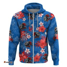 custom knights rugby hoodie beautiful floral pattern spring summer vibe