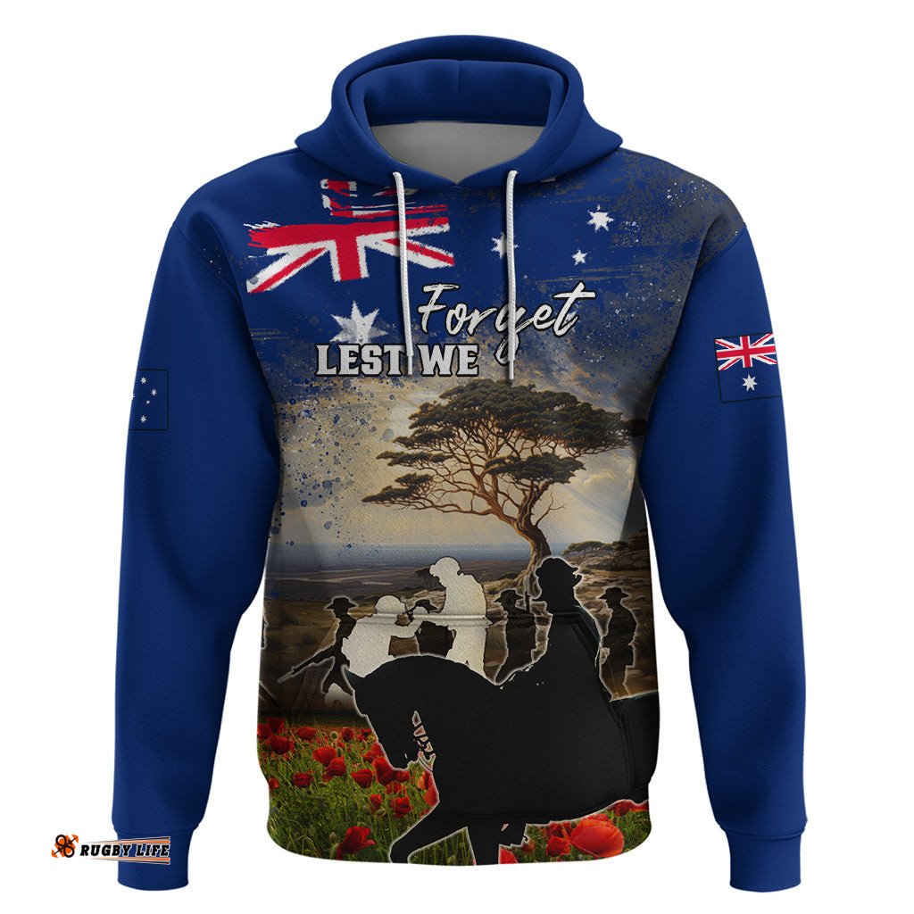 australia anzac day hoodie the lonesome pine