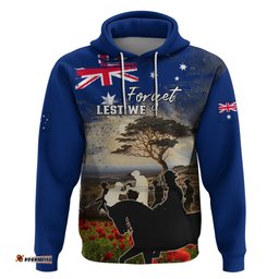 australia anzac day hoodie the lonesome pine