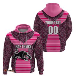 nrl panthers hoodie mix dot aboriginal pink version
