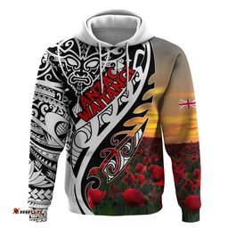 personalised new zealand waitangi and anzac day hoodie