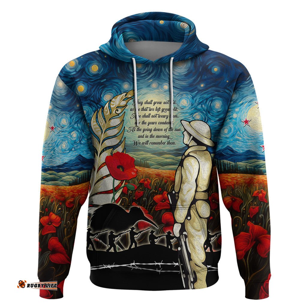 kei wareware tatou new zealand anzac day hoodie starry night inspo style