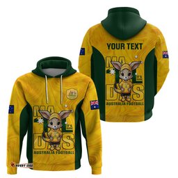 custom matildas hoodie australian cute mascot unique gold version