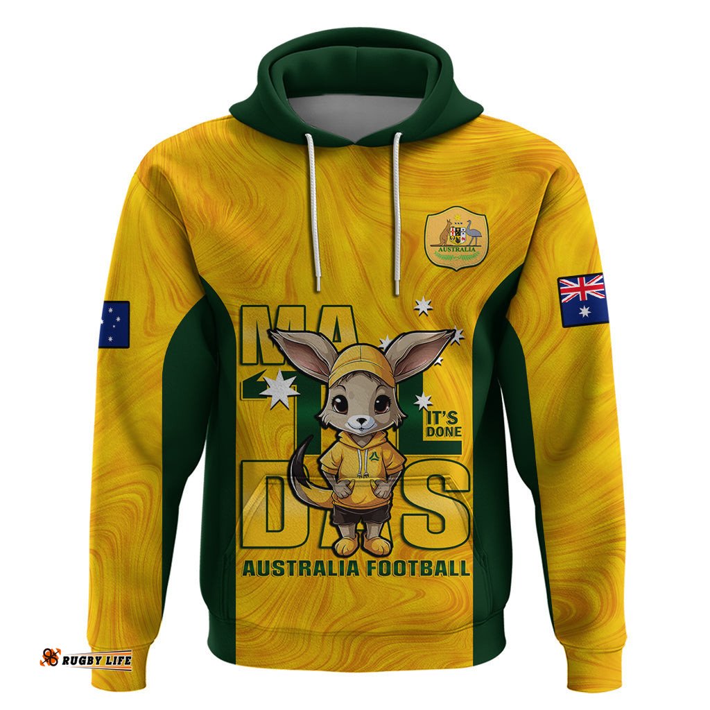 custom matildas hoodie australian cute mascot unique gold version