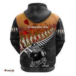 new zealand anzac rugby hoodie soldier fern with kiwi bird