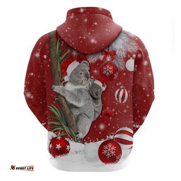 australia christmas hoodie santa koala ver02