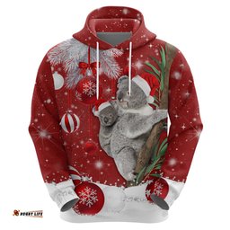 australia christmas hoodie santa koala ver02