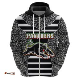 nrl panthers hoodie mix dot aboriginal black version