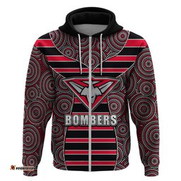 afl bombers hoodie mix dot aboriginal