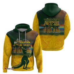 custom matildas pride hoodie lgbt kangaroo australian proud
