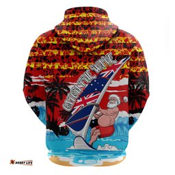 australia surfing christmas hoodie catch the wave dt02