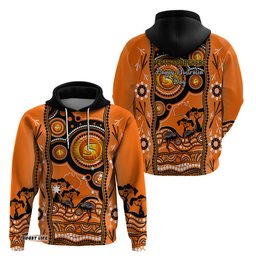 perth scorchers cricket hoodie happy australia day aboriginal art