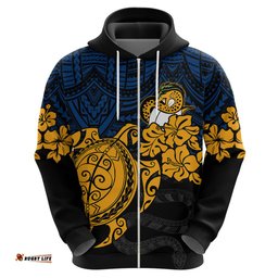 custom parra eels rugby hoodie hibiscus and turtle with polynesian pattern