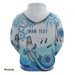 personalised keep the fire burning naidoc 2024 hoodie aboriginal dot with crocodile
