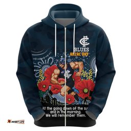 custom blues football anzac hoodie gallipoli camouflage with poppies