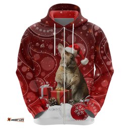 australia christmas wallaby hoodie aboriginal art
