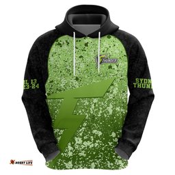 sydney thunder custom hoodie bbl cricket team 2024