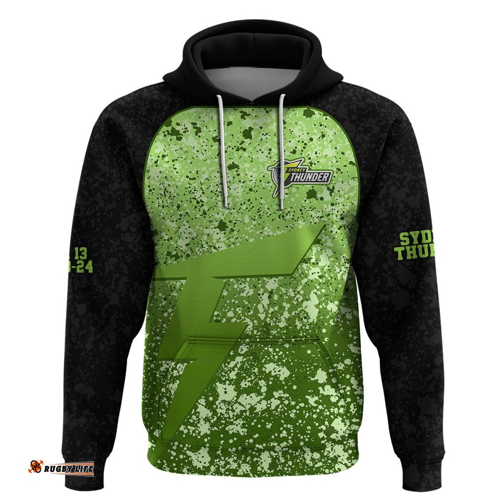 sydney thunder custom hoodie bbl cricket team 2024