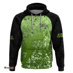 sydney thunder custom hoodie bbl cricket team 2024