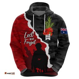 anzac day camouflage hoodie ode of remembrance