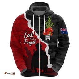 anzac day camouflage hoodie ode of remembrance