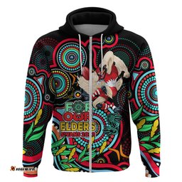 swans football aboriginal art hoodie naidoc indigenous tribal