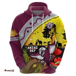 eagles rugby anzac day hoodie silvertails rosemary starry night
