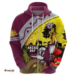 eagles rugby anzac day hoodie silvertails rosemary starry night