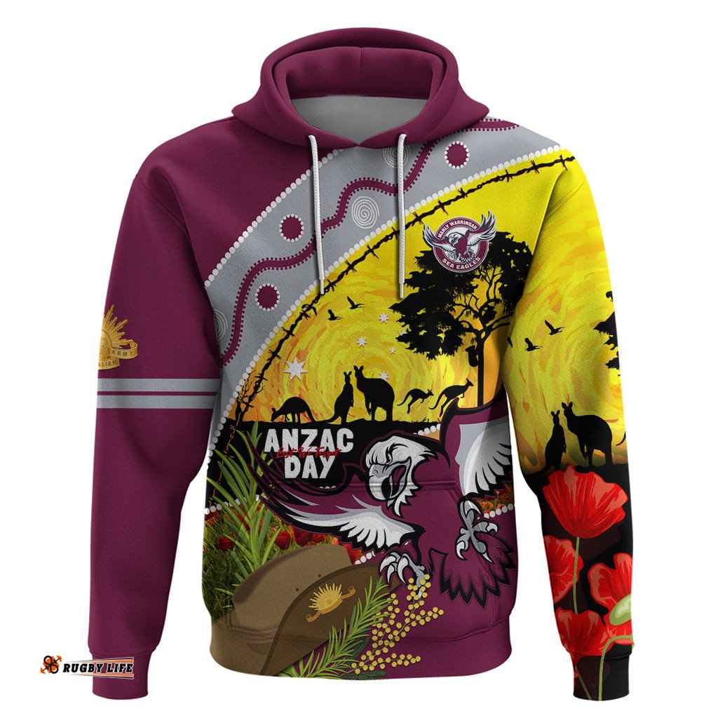 eagles rugby anzac day hoodie silvertails rosemary starry night